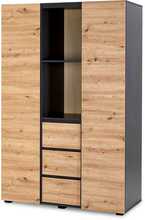 Riidekapp Littlesky Dalia, 120 x 50 x 183 cm, antratsiit/tamm
