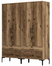 Riidekapp Kalune Design Kumsal TT, 47.5 x 160 x 201.4 cm, pähkel