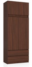 Riidekapp Akord S90, 51 x 90 x 234 cm, pähkel