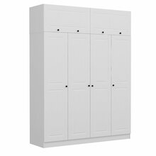 Riidekapp Kalune Design Kale 5136, 52 x 180 x 235 cm, valge
