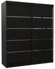 Riidekapp Adrk Furniture Spectra 180, 58 x 180 x 215 cm, must