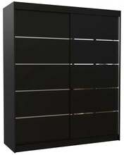Riidekapp Adrk Furniture Spectra 180, 58 x 180 x 215 cm, must