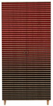 Riidekapp Kalune Design Stil 221, 90 x 52 x 192 cm, must/punane/sonoma tamm