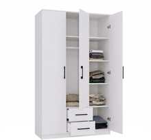Riidekapp Topeshop Romana 120L M-MP-SZ-RON-120-BIA, 52 x 120 x 205 cm, valge, ilma peeglita
