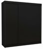 Riidekapp Adrk Furniture Megan 200, liugustega, 58 x 200 x 215 cm, must