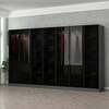 Riidekapp Kalune Design Kale 6095, 52 x 315 x 210 cm, antratsiit/must