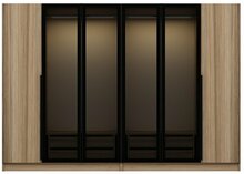 Riidekapp Kalune Design Kale Glass 7821, 225 x 52 x 210 cm, hall