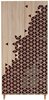 Riidekapp Kalune Design Stil 122, 52 x 90 x 192 cm, punane/sonoma tamm
