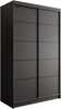 Riidekapp Adrk Furniture Lizi 120, 120 x 58 x 200 cm, must