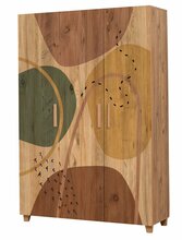 Riidekapp Kalune Design Leva Form, 120 x 48 x 189 cm, pruun