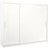 Liugustega riidekapp Adrk Furniture Antos 250, 58 x 250 x 215 cm, valge