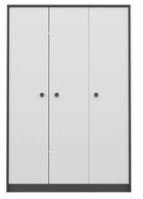 Riidekapp Kalune Design Life 382NRC2201, 48 x 120 x 182 cm, antratsiit/valge