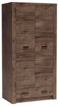 Riidekapp Halmar Indianapolis I1, 96 x 58 x 192 cm, pruun
