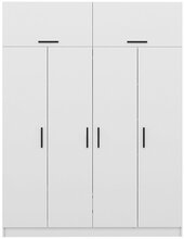 Riidekapp Kalune Design Kale 3929, 52 x 180 x 255 cm, valge