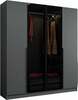 Riidekapp Kalune Design Kale Plus 7802, 52 x 180 x 210 cm, hall