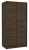 Riidekapp Adrk Furniture Asten 100, 58 x 100 x 200 cm, šokolaadipruun