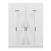 Riidekapp Kalune Design Kale 3939, 52 x 180 x 225 cm, valge