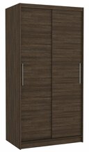 Riidekapp Adrk Furniture Asten 100, 58 x 100 x 200 cm, šokolaadipruun