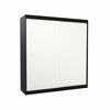 Riidekapp Adrk Furniture Terecia 200, 58 x 200 x 215 cm, must/valge