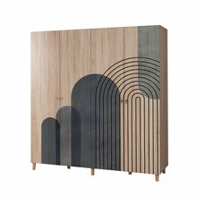 Riidekapp Kalune Design Loni 4 973, 52 x 180 x 192 cm, pruun