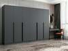 Riidekapp Kalune Design Kale Plus 7777, 52 x 270 x 210 cm, antratsiit