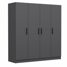 Riidekapp Kalune Design Kale 4974, 52 x 180 x 190 cm, antratsiit/hall