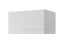 Riidekapp Cama Meble Pafos 2D BASE, 90 x 55.5 x 45 cm, valge matt