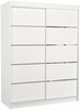 Riidekapp Adrk Furniture Luft, 150 x 58 x 200 cm, valge