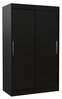 Liugustega riidekapp Adrk Furniture Collin 120, 58 x 120 x 200 cm, must