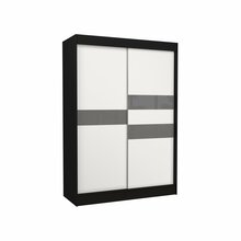 Riidekapp Adrk Furniture Batia 150, 150 x 61 x 215 cm, must/hall