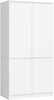 Riidekapp Akord S90 4D CLP, 50.4 x 90.4 x 180 cm, valge