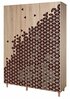 Riidekapp Kalune Design Mode 122, 135 x 52 x 192 cm, punane/sonoma tamm