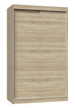 Magamistoa kapp Top E Shop Iga, 120 cm, 7 riiulit, 2 ust, sonoma tamm