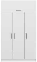 Riidekapp Kalune Design Kale 3 225, 52 x 135 x 255 cm, valge