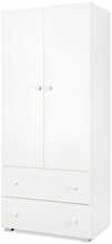 Riidekapp Klups Paula, 80 x 55 x 183 cm, valge