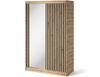Riidekapp Eltap Emerio II, 120 x 60 x 204 cm, peegliga, tamm