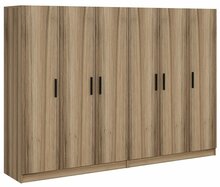Riidekapp Kalune Design Kale 7631, 52 x 270 x 210 cm, pruun