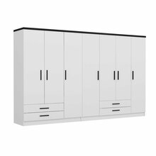 Riidekapp Kalune Design Kale Plus 3909, 52 x 315 x 210 cm, valge