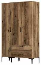 Riidekapp Kalune Design Kumsal ST, 47.5 x 120 x 201.4 cm, pähkel