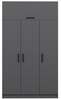 Riidekapp Kalune Design Minar 3 235, 52 x 135 x 235 cm, antratsiit