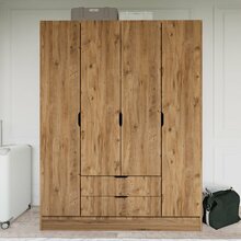 Riidekapp Hanah Home 1600-140, 140 x 182 x 45 cm, pähkel