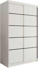 Riidekapp Adrk Furniture Lizi 120, 120 x 58 x 200 cm, valge