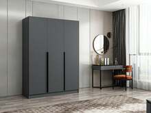 Riidekapp Kalune Design Kale 2287, 52 x 135 x 210 cm, antratsiit