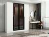 Riidekapp Kalune Design Kale Plus 7810, 52 x 180 x 210 cm, valge/must