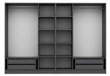 Riidekapp Kalune Design Kale 5044, 270 x 52 x 210 cm, antratsiit