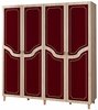 Riidekapp Kalune Design IMAJ-621, 52 x 180 x 192 cm, punane/sonoma tamm