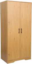 Riidekapp Home4You Lavinia, 83 x 54 x 180 cm, helehall/pruun/saar
