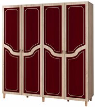 Riidekapp Kalune Design IMAJ-621, 52 x 180 x 192 cm, punane/sonoma tamm