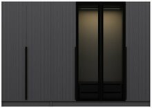 Riidekapp Kalune Design Kale Glass 7804, 225 x 52 x 210 cm, hall