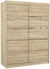 Riidekapp Adrk Furniture Luft 150, 150 x 200 x 58 cm, sonoma tamm